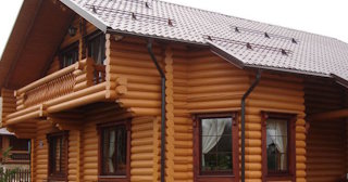 Строительство дома из оцилиндрованного бревна в Новодвинске - от 134784 рублей